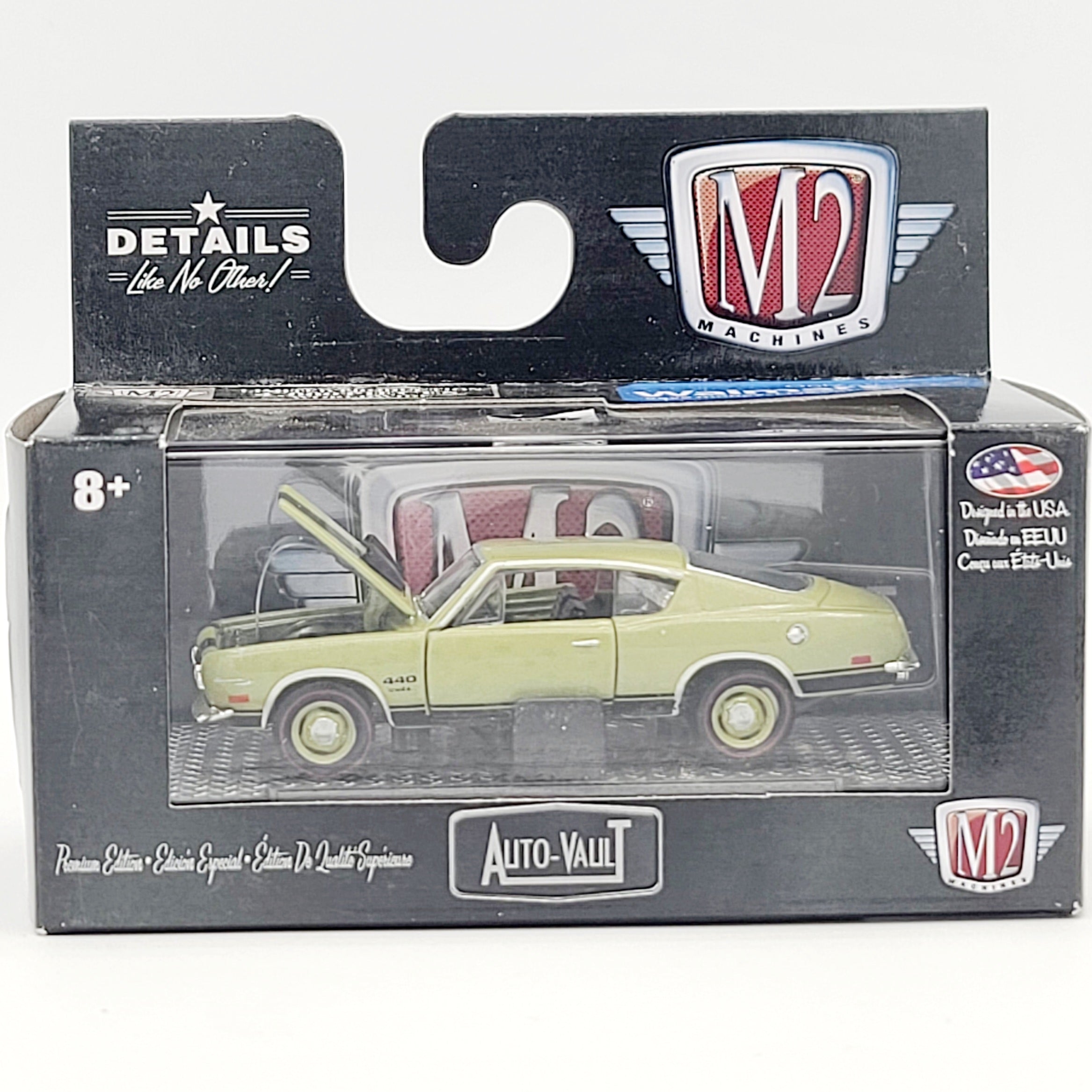 M2 Machines '69 Plymouth Cuda 440 - 1:64 (2016 Auto-Vault Rel. 32 - Walmart Exclusive)